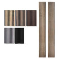 Wholesale Oak Slat Acoustic Wall Panels 94.5x12.8 Inch Decorative Sound Reduction Wood Slat Acoustic Panel for Home GYM APK011