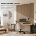 Wholesale White Oak Acoustic Wood Wall Panels 110x24 Inch Decorative Soundproof Slat Acoustic Panel for Home Office GYM APK003