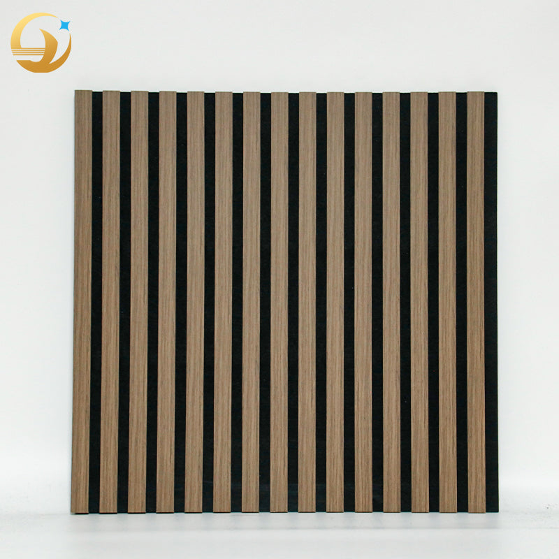 3D Eco-Friendly MDF Fluted Rainbow Acoustic Wall Panels European Modern Sound Insulation High NRC 0.9 1 Year Warranty Living