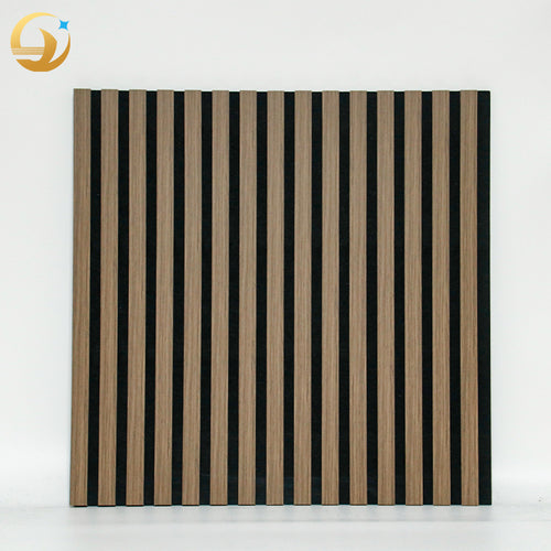3D Eco-Friendly MDF Fluted Rainbow Acoustic Wall Panels European Modern Sound Insulation High NRC 0.9 1 Year Warranty Living