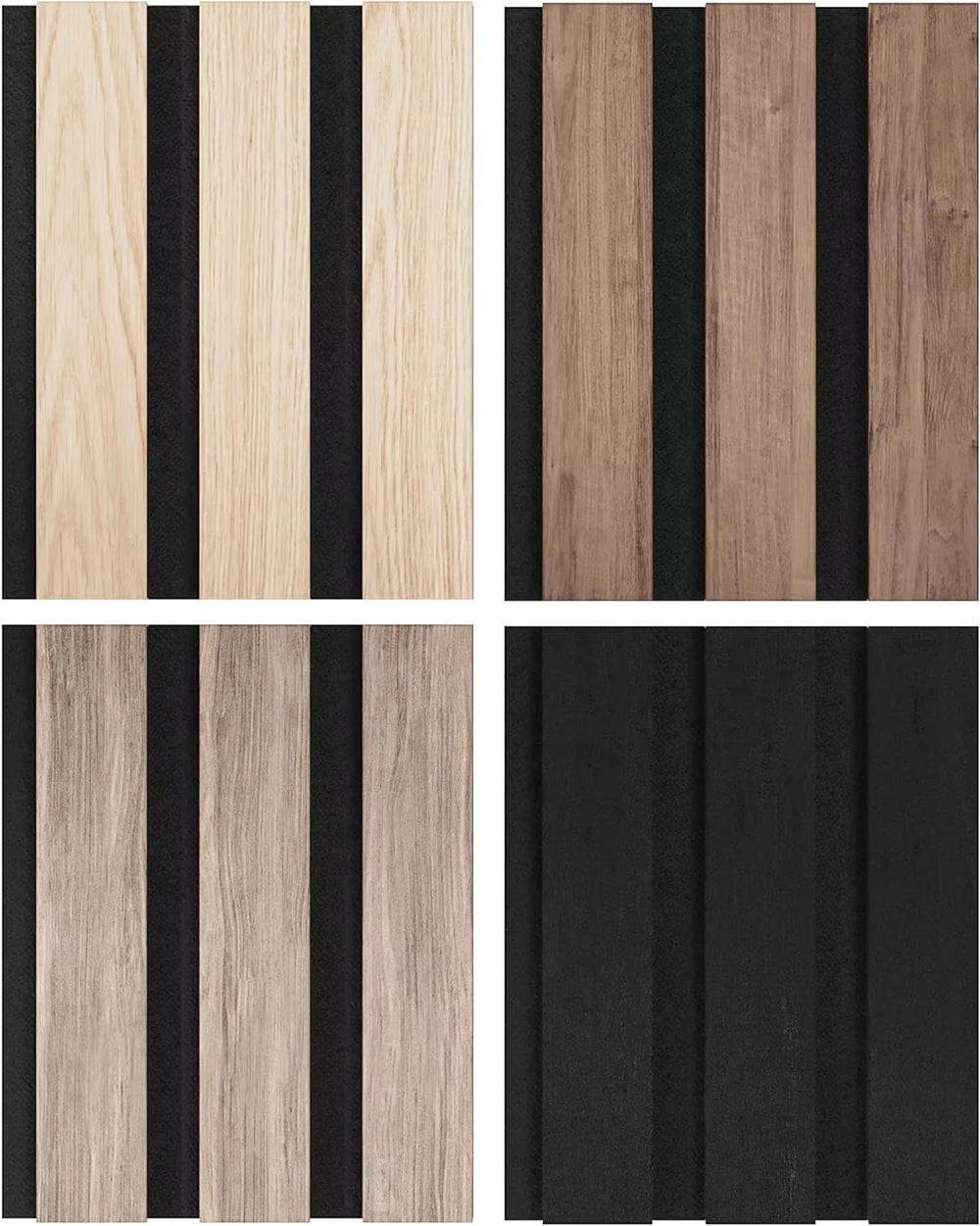 Wholesale Walnut Veneer Square Wall Panels 60x60cm Decorative Noise Reduction Slat Wood Acoustic Panel for Home Office APK017