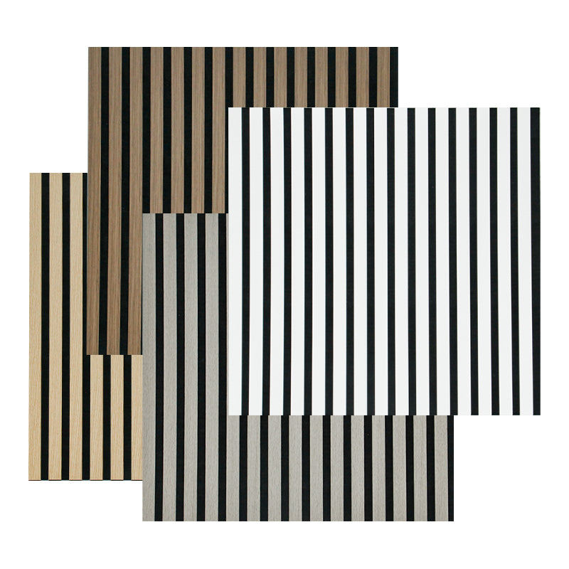 3D Eco-Friendly MDF Fluted Rainbow Acoustic Wall Panels European Modern Sound Insulation High NRC 0.9 1 Year Warranty Living
