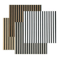 3D Eco-Friendly MDF Fluted Rainbow Acoustic Wall Panels European Modern Sound Insulation High NRC 0.9 1 Year Warranty Living