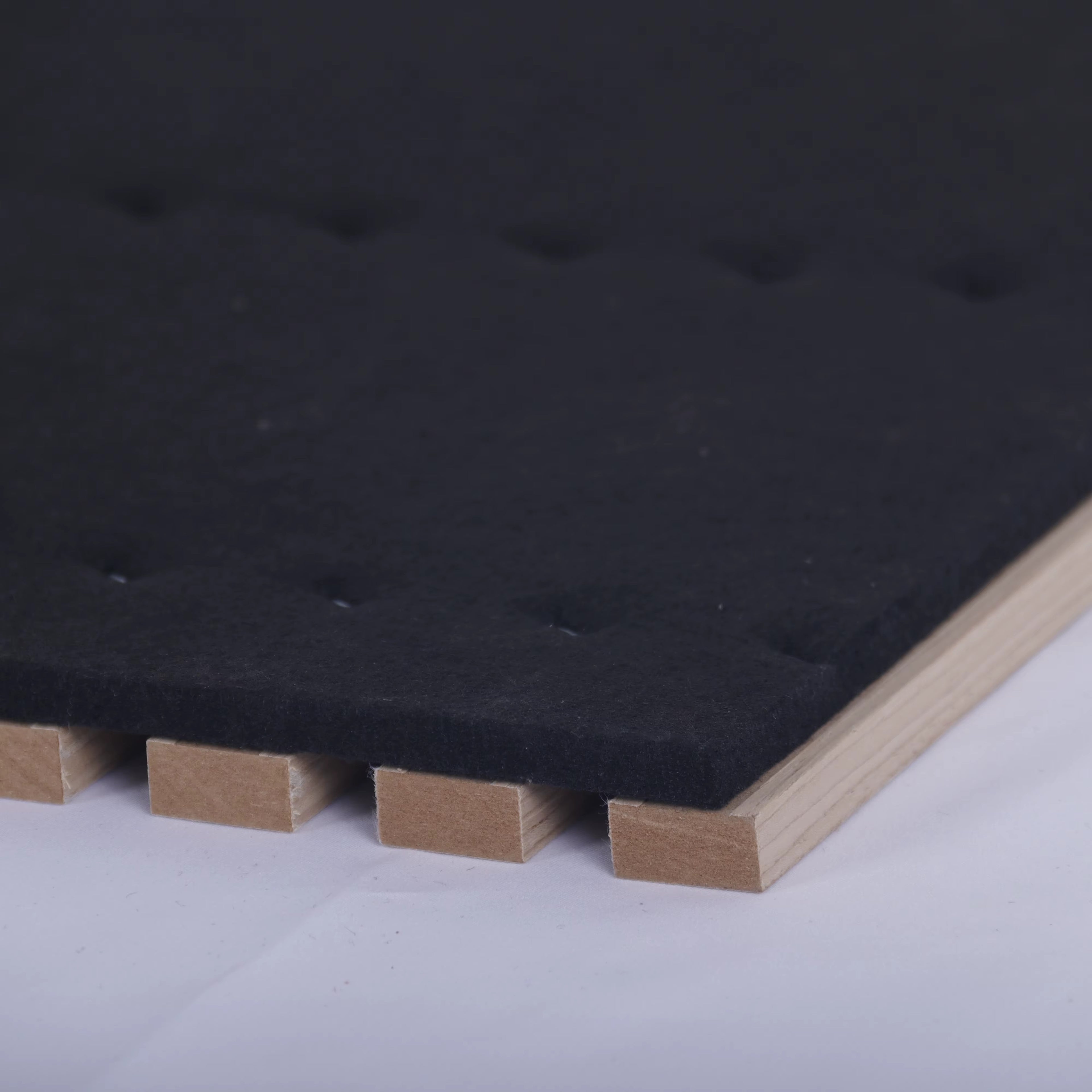 3D Eco-Friendly MDF Fluted Rainbow Acoustic Wall Panels European Modern Sound Insulation High NRC 0.9 1 Year Warranty Living