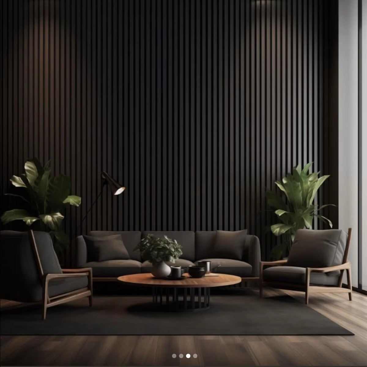 Wholesale Black Oak Acoustic Panels Eco-friendly Flame Retardant Wood Slat Wall Panels Soundproof Board for Home Decor APK020