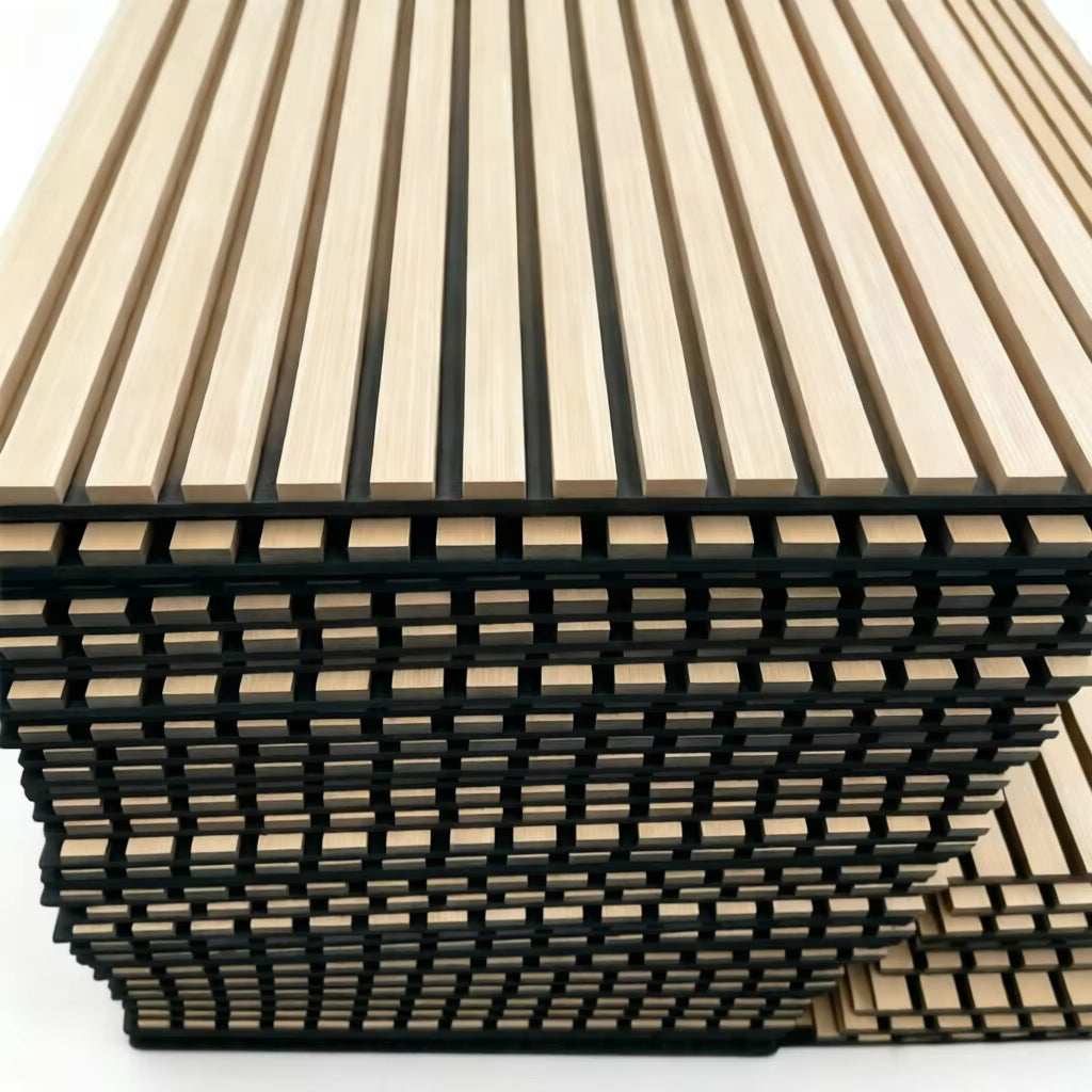 Sound Absorbing MDF Wood Slatted Acoustic Panels Customization Acoustic Wall Panels Wood Sound Proof Sound-absorbing Panels