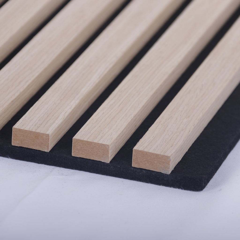 Slatted acoustic panel